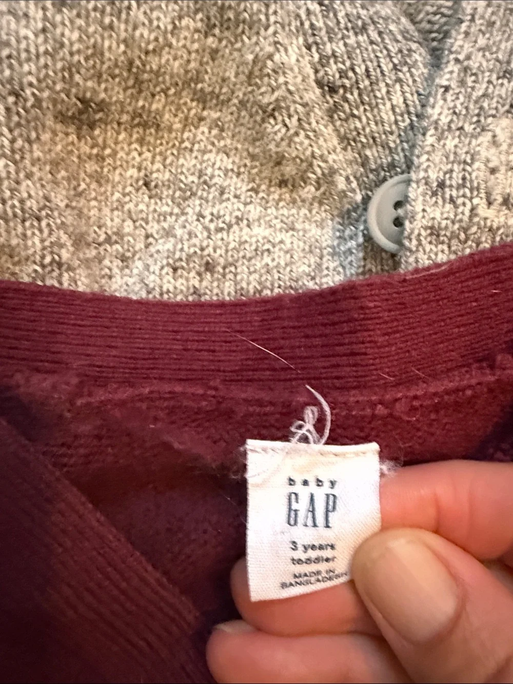 Baby Gap  3T  Button Cardigan with Embroidered Logo bundle